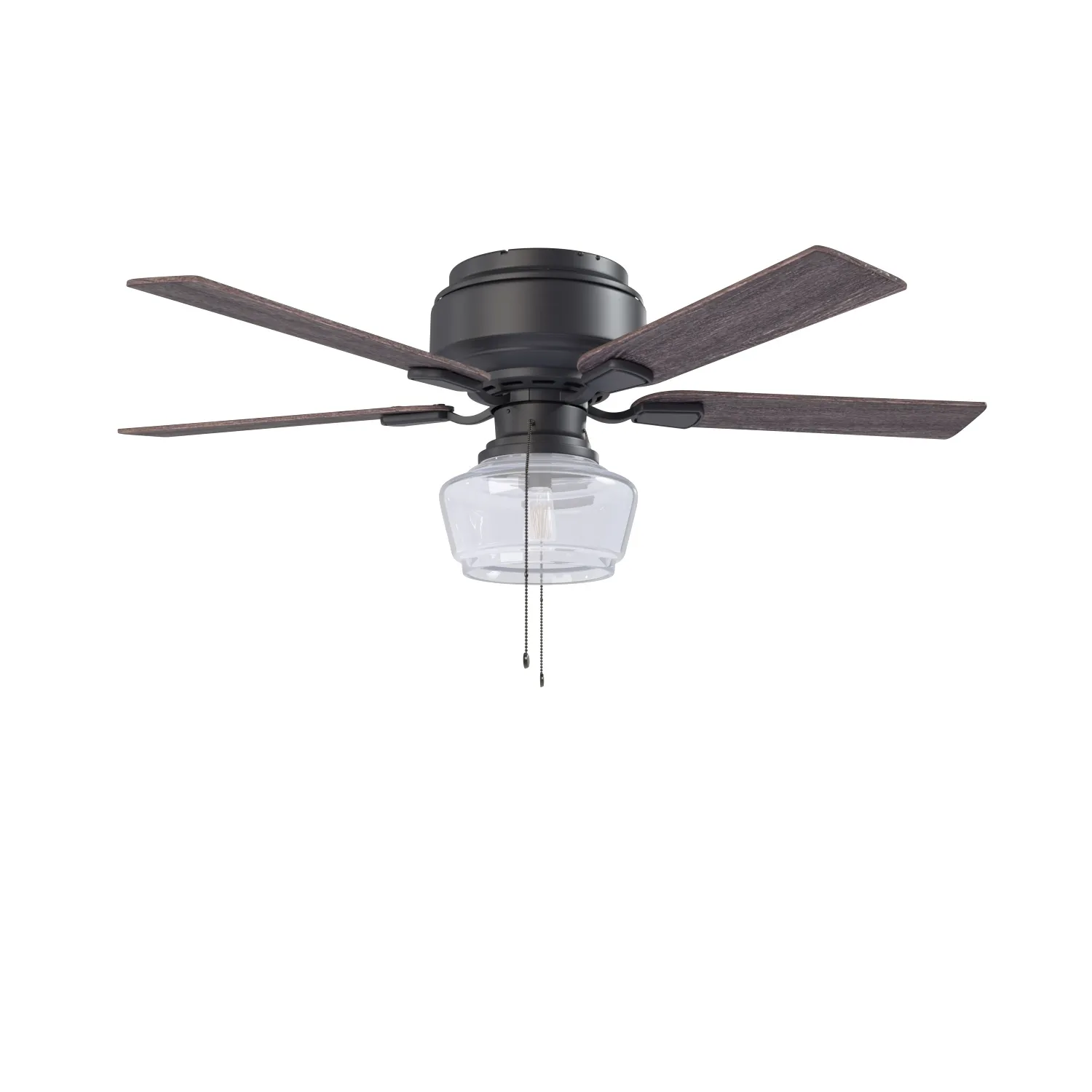 52 In Macenna Matte Black Pull Chain Ceiling Fan PBR 3D Model_03